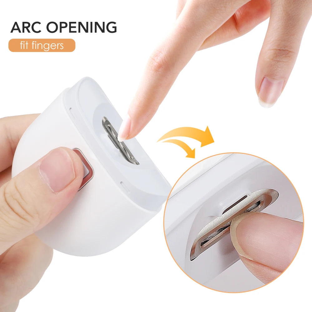 Electric Automatic Nail Clippers with Light Trimmer Nail Cutter Manicure for Baby Care Scissor Pet Nail Clipper Tools